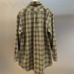 MIU MIU single-breasted plaid shirt jacket with lapel（MK1969-174R-F0C59） - 图片 2