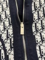 DIOR Men's SS21 Loose Zipper Hooded Jacket Navy Blue（113M221AT225-C585） - 图片 8