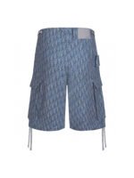 DIOR FW25 Casual Shorts Men's Blue（593D189A3016-C585） - 图片 2
