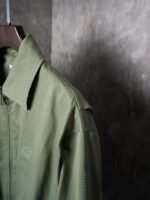 LOEWE Belted jacket in cotton Green   (H526Y02L01-4160） - 图片 5