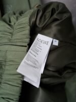 LOEWE Belted jacket in cotton Green   (H526Y02L01-4160） - 图片 9