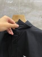 BALENCIAGA embroidered logo lettering stand collar zipper jacket（763436TNQ251000） - 图片 5