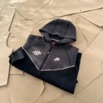 Nike x Central Cee Tech Fleece Windrunner "Black/Anthracite"（HQ3748-010） - 图片 5