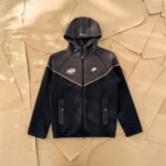 Nike x Central Cee Tech Fleece Windrunner "Black/Anthracite"（HQ3748-010）