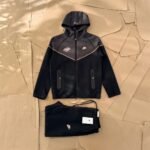 Nike x Central Cee Tech Fleece Windrunner "Black/Anthracite"（HQ3748-010） - 图片 4