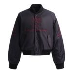 BALENCIAGA Men's Lion Club Varsity Jacket in Black（814123TRO511000）