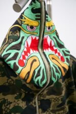 BAPE X CLOT CAMO SHARK RELAXED FIT FULL ZIP HOODIE（0ZXSWM115913N） - 图片 10