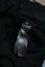 Balenciaga Loop Sports Icon Zipped Zip-up Hoodie in Black/white（837513TSVX21070） - 图片 6