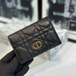 Dior Caro Cannage Bifold Coin Case in Black Leather（S5132UWHC-M900） - 图片 13