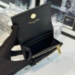 Dior Caro Cannage Bifold Coin Case in Black Leather（S5132UWHC-M900） - 图片 11