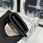 Dior Caro Cannage Bifold Coin Case in Black Leather（S5132UWHC-M900） - 图片 9