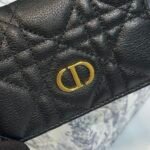 Dior Caro Cannage Bifold Coin Case in Black Leather（S5132UWHC-M900） - 图片 12