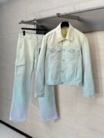 Louis Vuitton Men's Damier Gradient Jacquard Denim Jacket（1AGTET） - 图片 10
