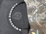 CHROME HEARTS neck logo T-shirt black x white (CH-066） - 图片 10