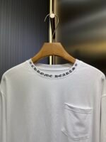 CHROME HEARTS neck logo T-shirt black x white (CH-066） - 图片 13