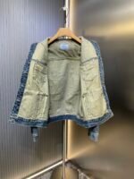 PRADA denim leather jacket (GEB257-1638-F0008-S-AA1） - 图片 4