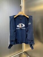Balenciaga Loop Sports Icon Zip-up Jacket in Navy/white (829406TRVJ98502） - 图片 15