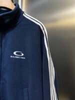 Balenciaga Loop Sports Icon Zip-up Jacket in Navy/white (829406TRVJ98502） - 图片 13