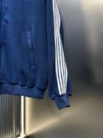 Balenciaga Loop Sports Icon Zip-up Jacket in Navy/white (829406TRVJ98502） - 图片 16