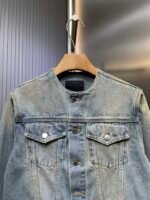Prada triangle logo denim blouson jacket(GEB229-12K8-F0557-S-231） - 图片 10