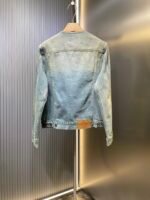 Prada triangle logo denim blouson jacket(GEB229-12K8-F0557-S-231） - 图片 4