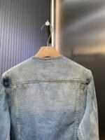 Prada triangle logo denim blouson jacket(GEB229-12K8-F0557-S-231） - 图片 6