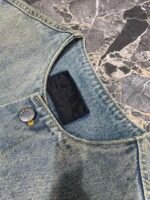 Prada triangle logo denim blouson jacket(GEB229-12K8-F0557-S-231） - 图片 7