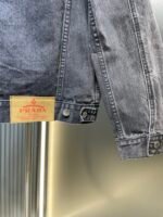 Prada triangle logo denim blouson jacket(GEB229-12K8-F0557-S-231） - 图片 16
