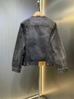 Prada triangle logo denim blouson jacket(GEB229-12K8-F0557-S-231） - 图片 3
