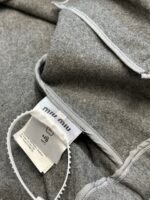 MIU MIU cashmere patchwork zippered collar jacket（ML1304-15Q8-F0031-S-OOO） - 图片 5