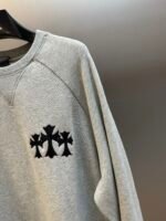 Chrome Hearts 711 Cemetery Cross Nylon CH Crewneck Sweater (1SS2504CH7CCN） - 图片 6