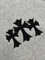 Chrome Hearts 711 Cemetery Cross Nylon CH Crewneck Sweater (1SS2504CH7CCN） - 图片 11