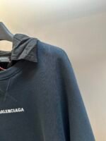 Balenciaga Back Collar Crew Neck Shirt Jacket for Men in Faded Black (850363TTVJ21569） - 图片 7