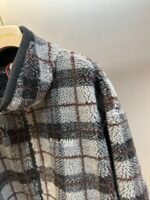 MIU MIU Teddy Plaid Zip-Up Jacket（MJL042-18ZQ-F0BD9-S-OOO） - 图片 3