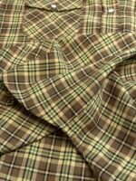 MIU MIU single-breasted plaid shirt jacket with lapel（MK1969-174R-F0C59） - 图片 6