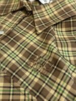 MIU MIU single-breasted plaid shirt jacket with lapel（MK1969-174R-F0C59） - 图片 3