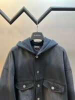 BALENCIAGA Two-Tone Denim And Jersey Jacket（850703TTW671037） - 图片 9