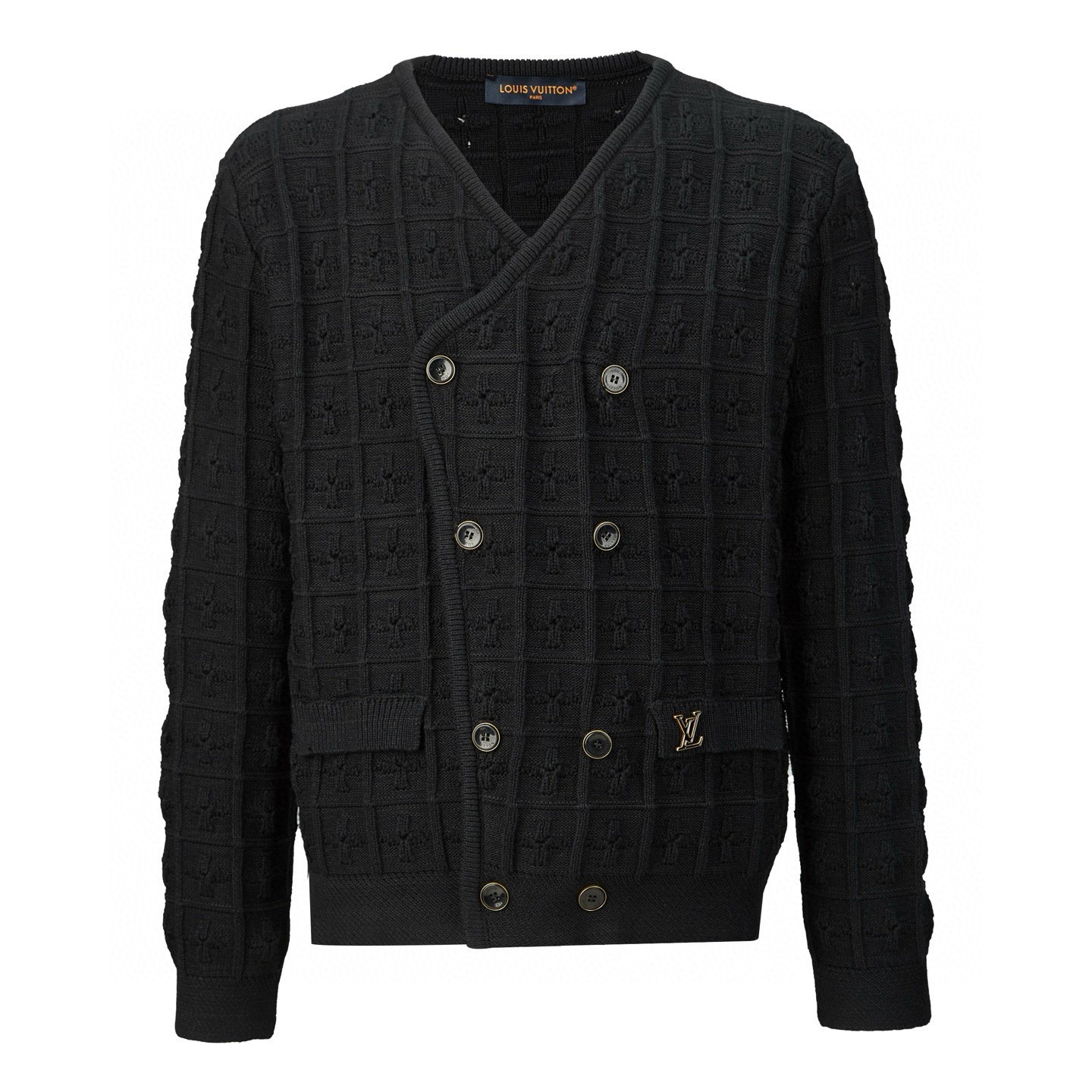 img-53882f2d-20250630-i1751237629561-3681-0-0-jpg Louis Vuitton Double-breasted knit jacket(1AHVNI) - 图片 1