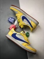 【SALE】Travis Scott × Nike WMNS Air Jordan 1 Low OG "Canary" (DZ4137-700 ) - 图片 9