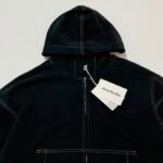 Acne Hooded Zip-Up Sweatshirt - Faded Black (CI0208-BM0） - 图片 5