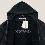 Acne Hooded Zip-Up Sweatshirt - Faded Black (CI0208-BM0） - 图片 22