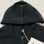 Acne Hooded Zip-Up Sweatshirt - Faded Black (CI0208-BM0） - 图片 16