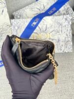 Dior Cannage Key Ring Coin Case Black（S5158UWHC-M900） - 图片 11