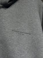 Alexander Wang Grey Hotfix Terry Zip Hoodie（UCC4252074079） - 图片 4