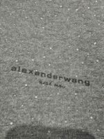 Alexander Wang Grey Hotfix Terry Zip Hoodie（UCC4252074079） - 图片 13