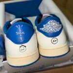【LJR】Travis Scott × Fragment × Nike Air Jordan 1 Low OG "Sail/Military Blue" LJR (DM7866-104) - 图片 8