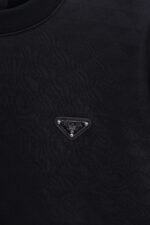 PRADA Monogram Sweatshirt with Triangle Logo (UJL67B-147M-F0002-S-OOO） - 图片 7