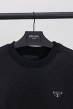 PRADA Monogram Sweatshirt with Triangle Logo (UJL67B-147M-F0002-S-OOO） - 图片 5
