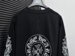 Chrome Hearts Los Angeles Exclusive Floral Cross and Horseshoe Print Long Sleeve Men's T-ShirtChrome Hearts  (CH-663） - 图片 10
