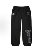 Supreme Old English Track Pant "Black"（SUP-SS25-171）